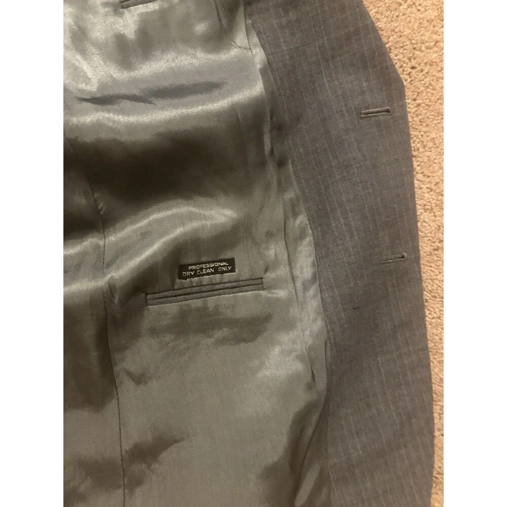 Andhurst Gray Suit Jacket Used 42L Made In Romania